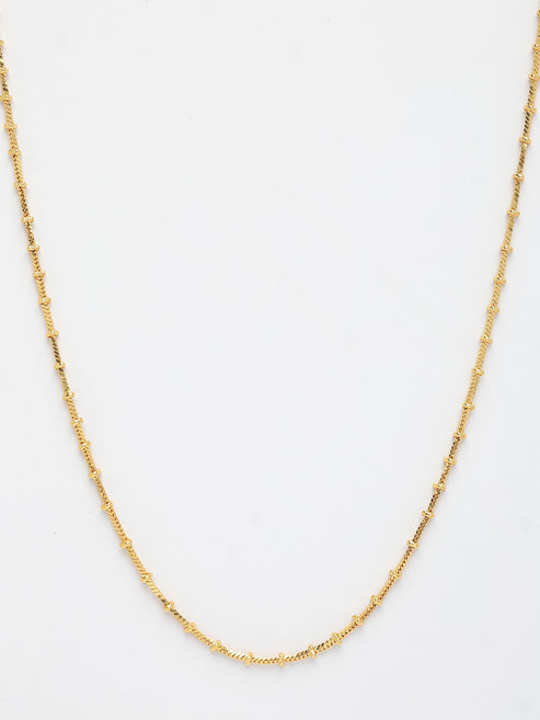 Women's Set of 3 Gold-Plated Minimal Chain
