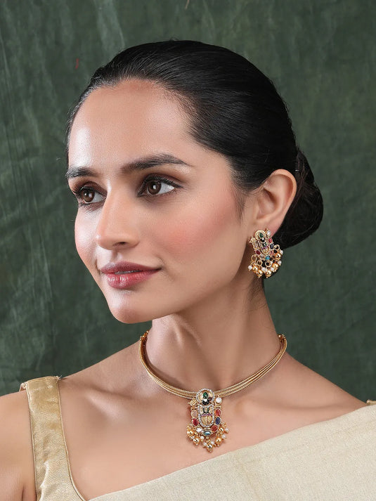 Lord Tirupati Sleek Choker Set