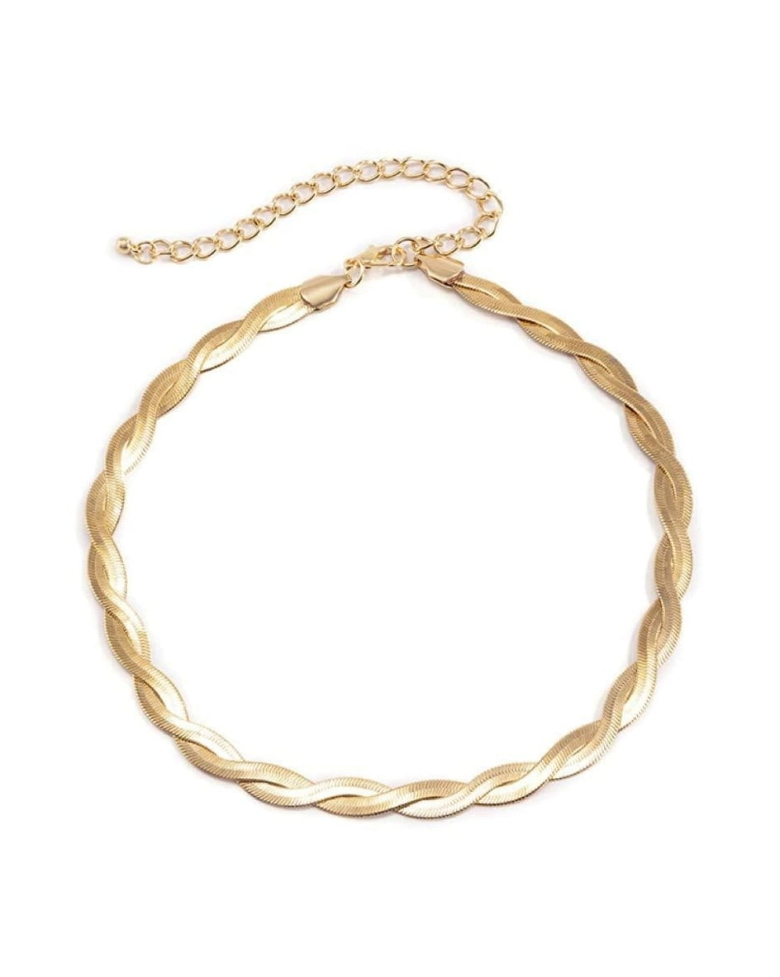 Antitarnish 18K Twisted Snake Necklace