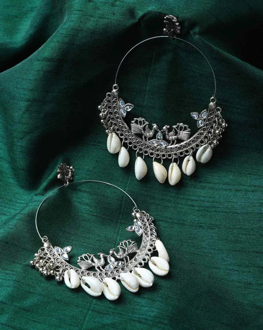 Combo Of 2 Trendy Diva Oxidised Danglers &amp; Chandbalis Samridhi DC