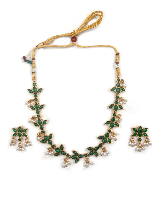 Green Lotus Kemp Necklace Set