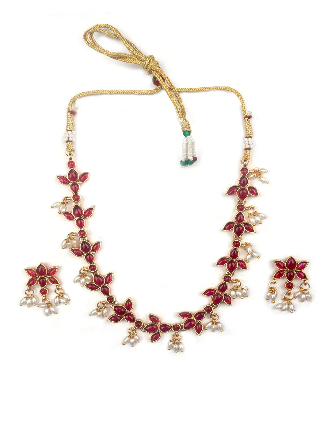 Red Lotus Kemp Necklace Set