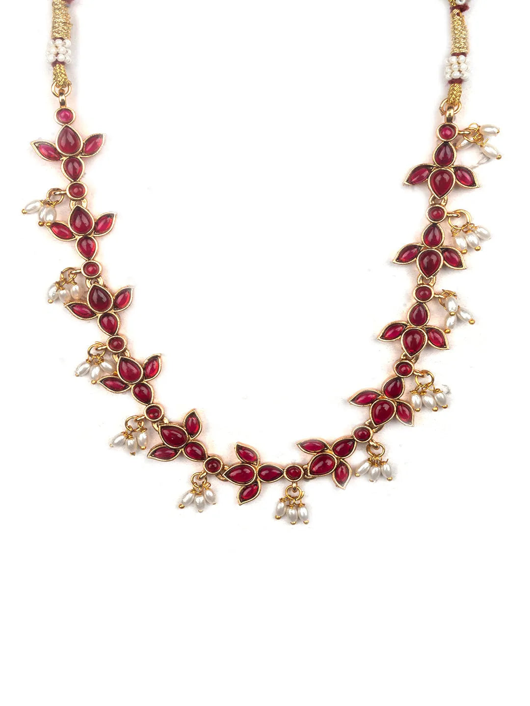 Red Lotus Kemp Necklace Set