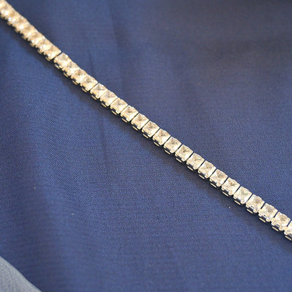 Silver Zircon Tennis Bracelet