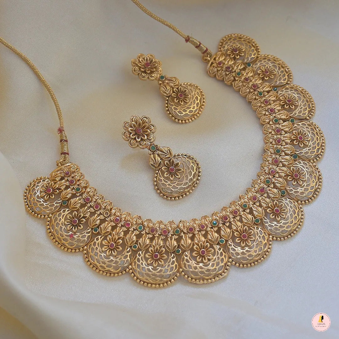 Keerthi Gold Plated Copper Jewellery Combo