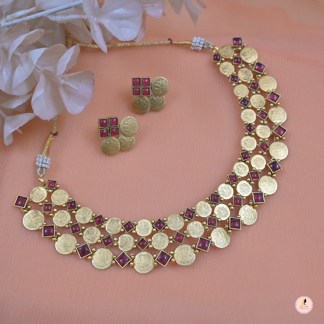 Janaki Gold Plated Unique Elegant Set