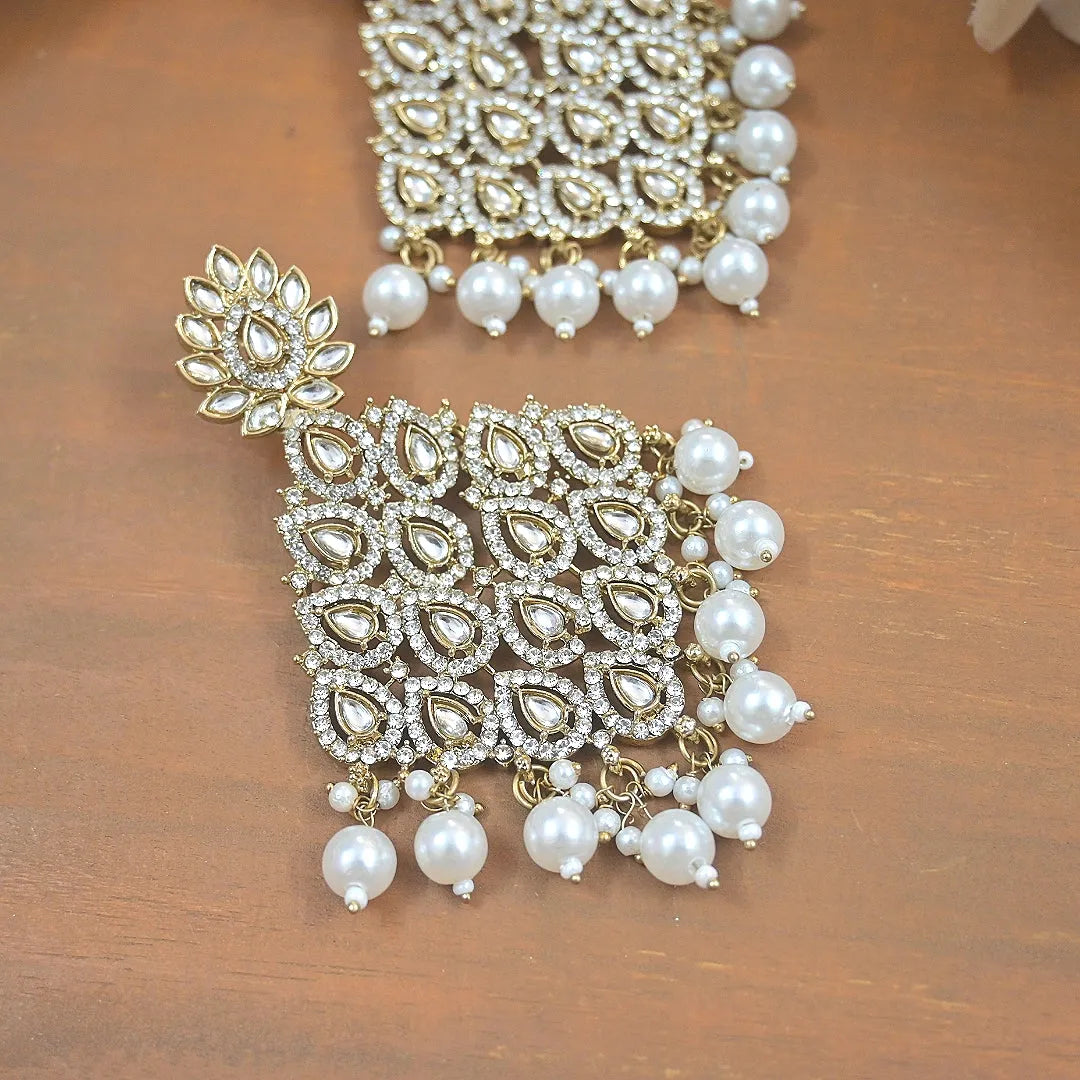 Rehana Diamond Studded Chaandbalis