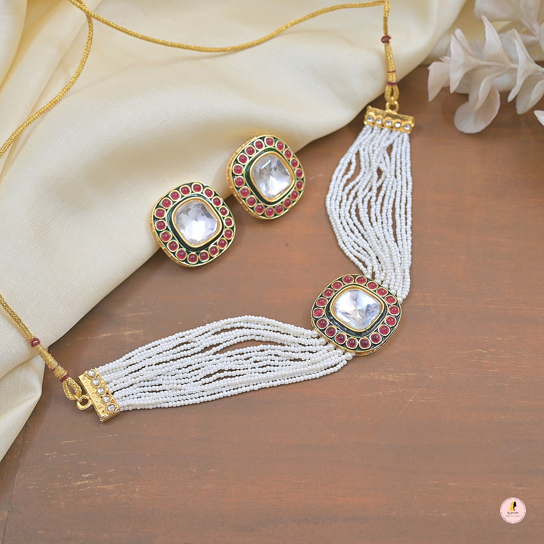 Palak Sindhwani Meenawork Kundan Choker Set