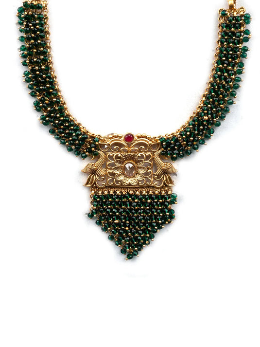 Green Peacock Hydra Necklace Set