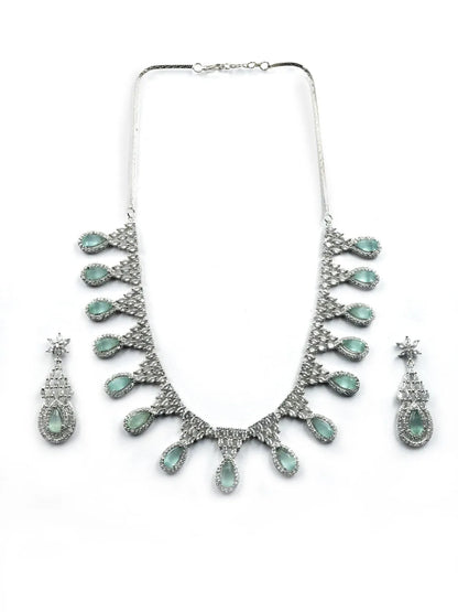 AD jewelry designer necklace set featuring exquisite craftsmanship and stunning design