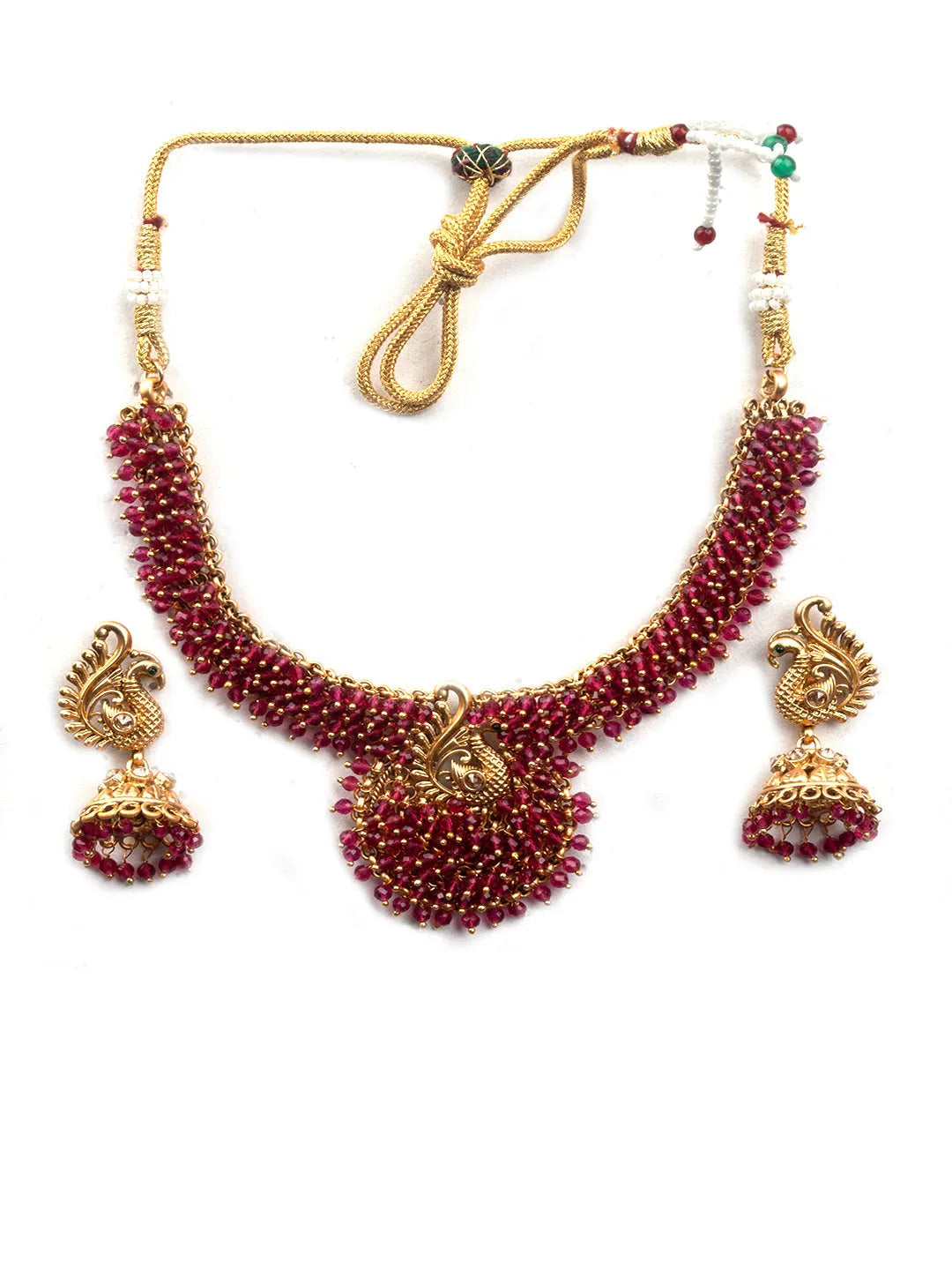 Exquisite Ruby Hydra Necklace Set For Special Occasions