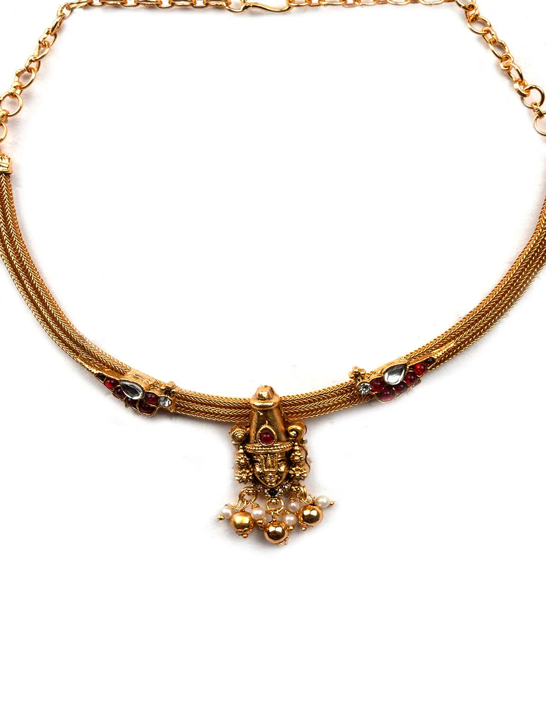 Elegant Tirupathi Perumal Sleek Choker Set