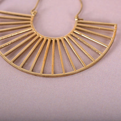 Gold-Plated Circular Hoop Earrings