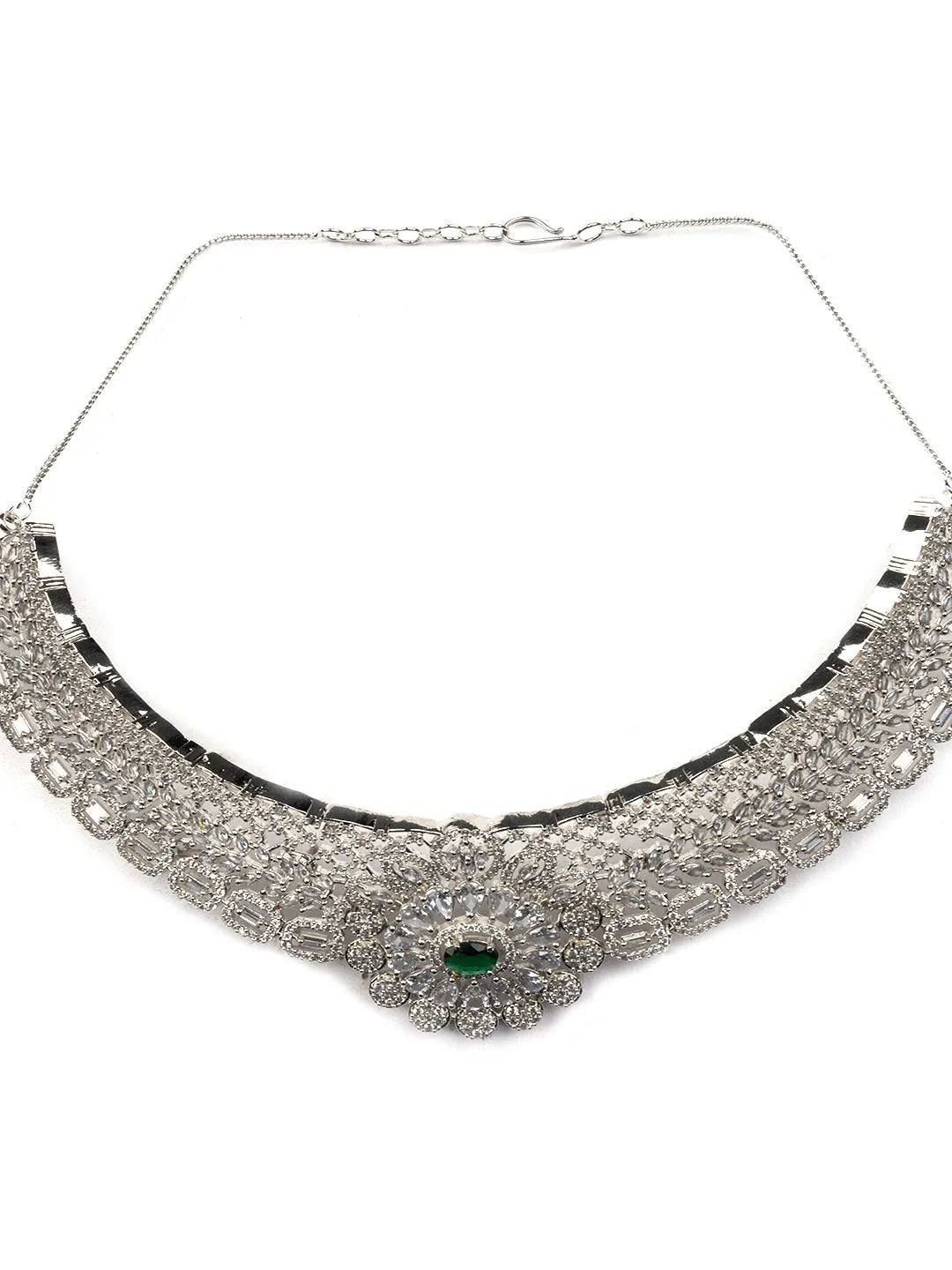 Glamorous Green Designer AD Choker Set