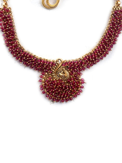 Exquisite Ruby Hydra Necklace Set For Special Occasions