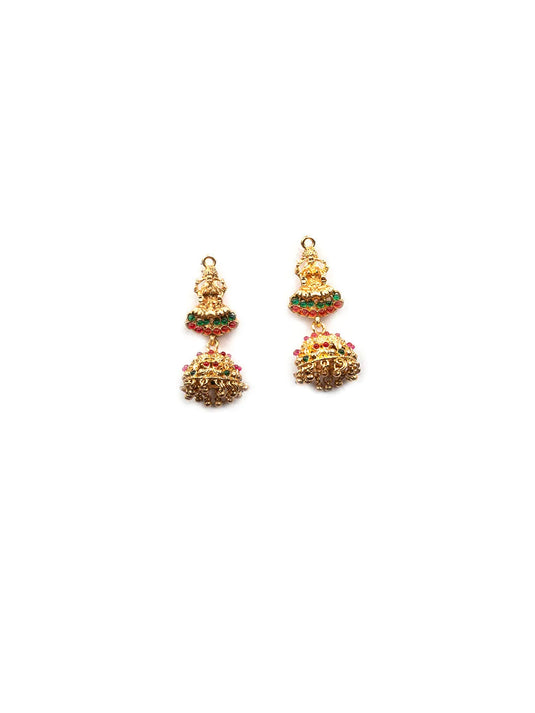 Stunning God Plated Lakshmi Combo Jewelry Set