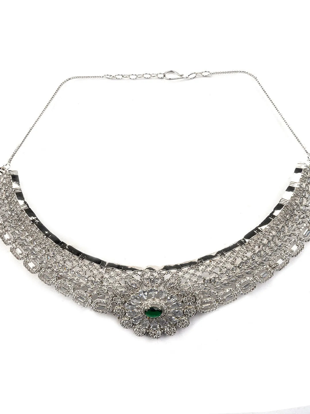 Royal Blue Sparkle: Designer AD Choker Set