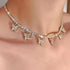 Trending Single Layered Butterfly Studded Choker Chain Destiny Jewels