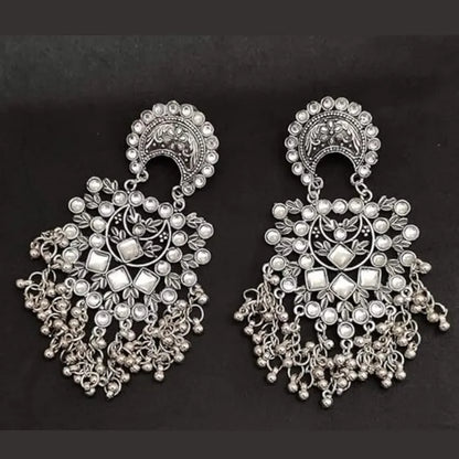 Combo Of 2 Fashionable Oxidised Drops &amp; Chandbali Earring Samridhi DC