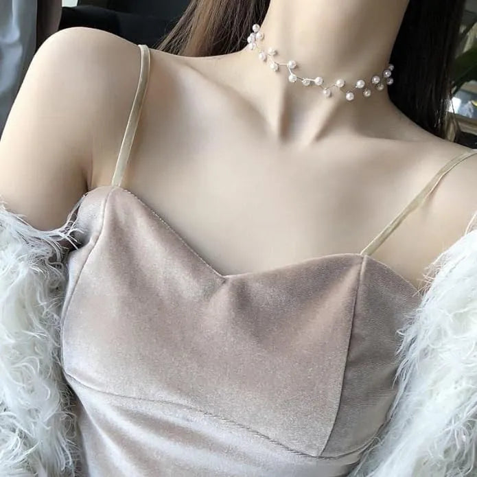 Stylish Pearl Bar Gold-Plated Choker Necklace for Dailywear Destiny Jewels