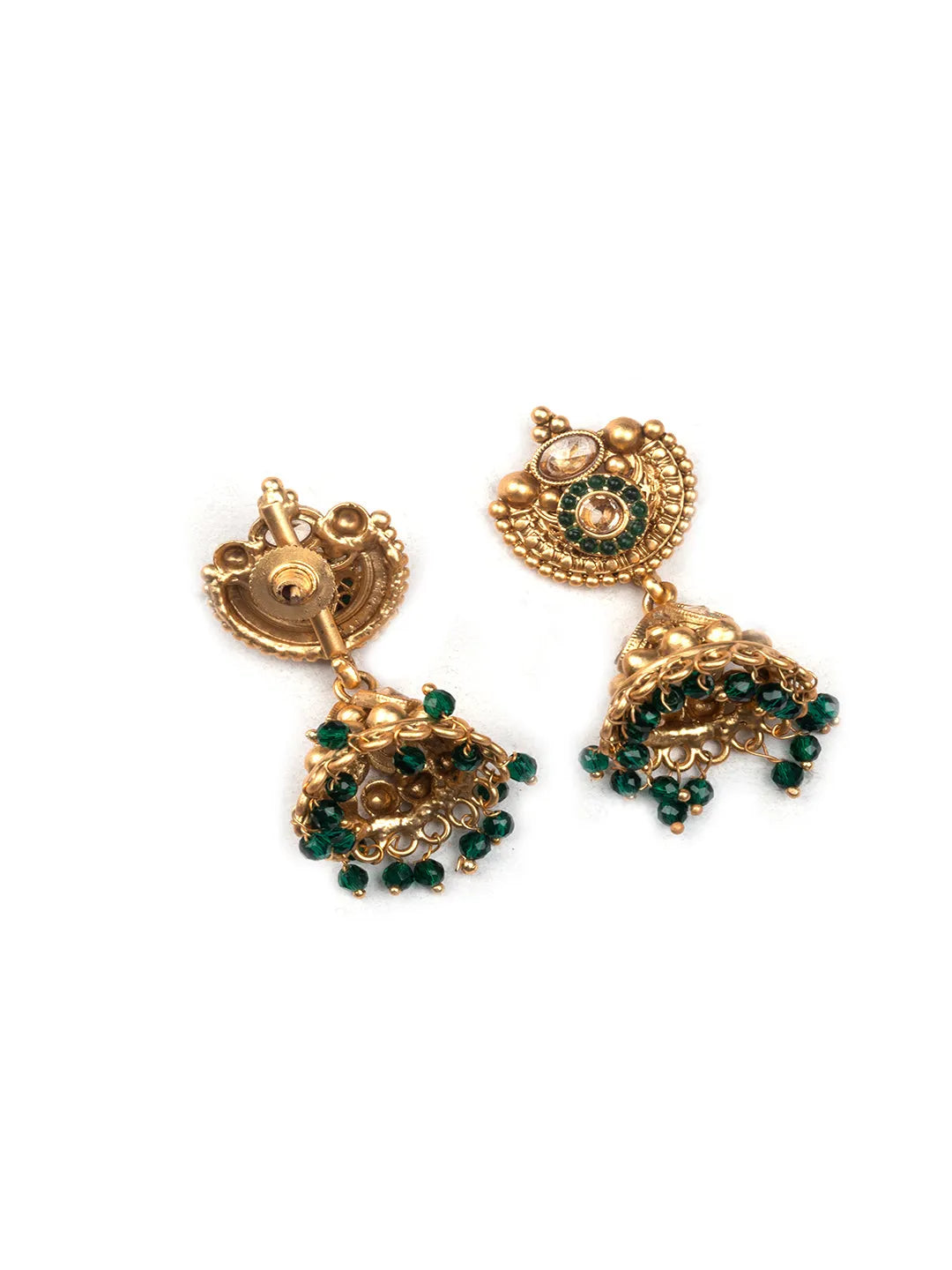 Gold Plated Green Hydra Necklace Set