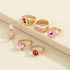 6Pcs Chunky Gold Stacking Rings For Women Destiny Jewels