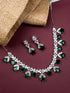 AD CZ jewelry designer necklace set featuring exquisite craftsmanship and stunning design