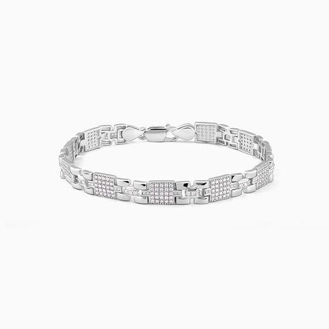 Sterling Silver Courage Bracelet For Him