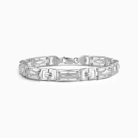 Sterling Silver Classy Link Bracelet For Him