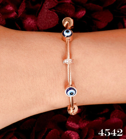 Rose Gold Celestial Rose Gold Evil Eye Kada