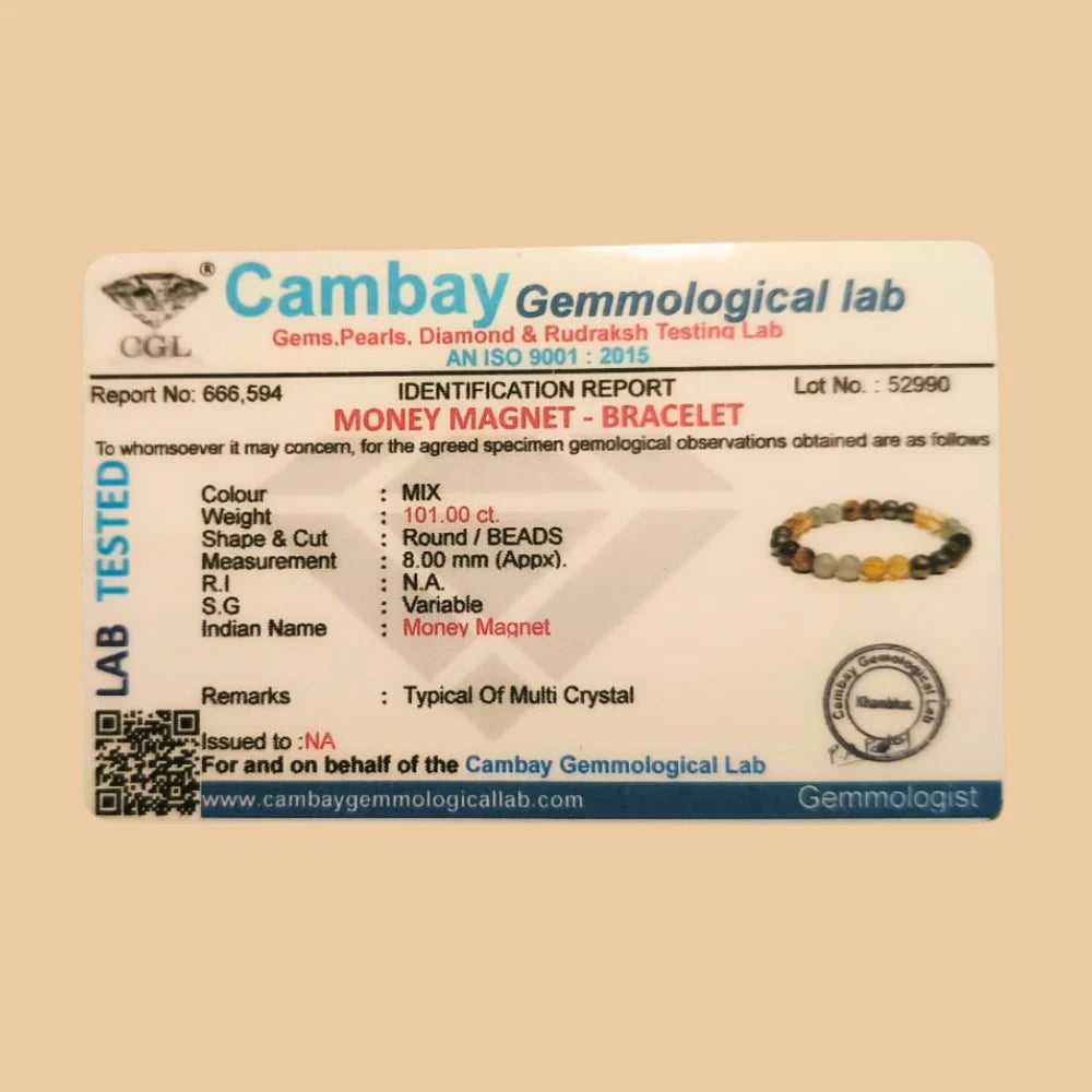 Certified Money Magnet Bracelet - Unisex