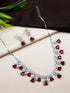 AD CZ jewelry designer necklace set featuring exquisite craftsmanship and stunning design