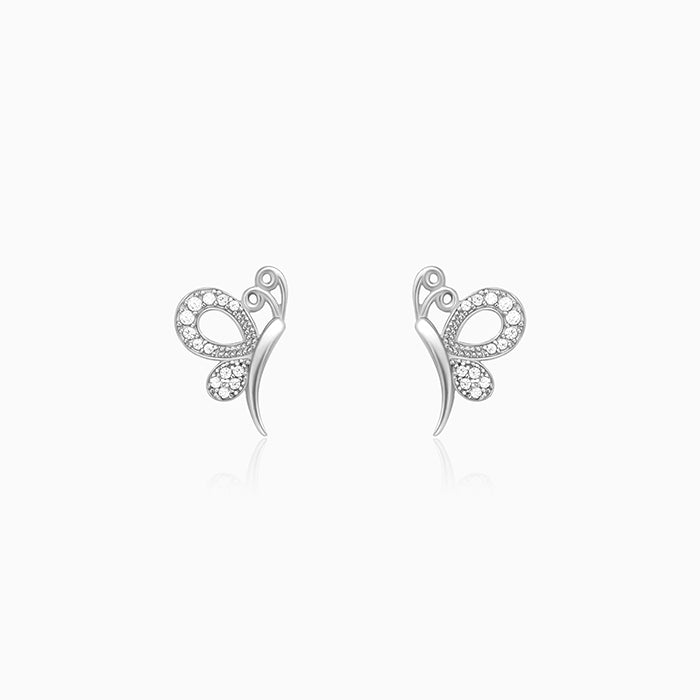 925 Sterling Silver Love Like A Butterfly Studs