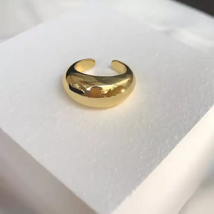 Golden Metallic Anti Tarnish Ring