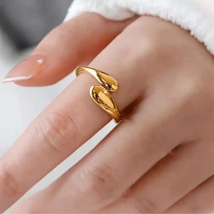 Golden Metallic Anti Tarnish Ring