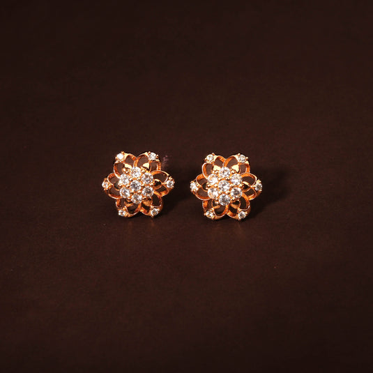 Absolute Gorgeous Floral Inspired CZ Studded Earring For Women