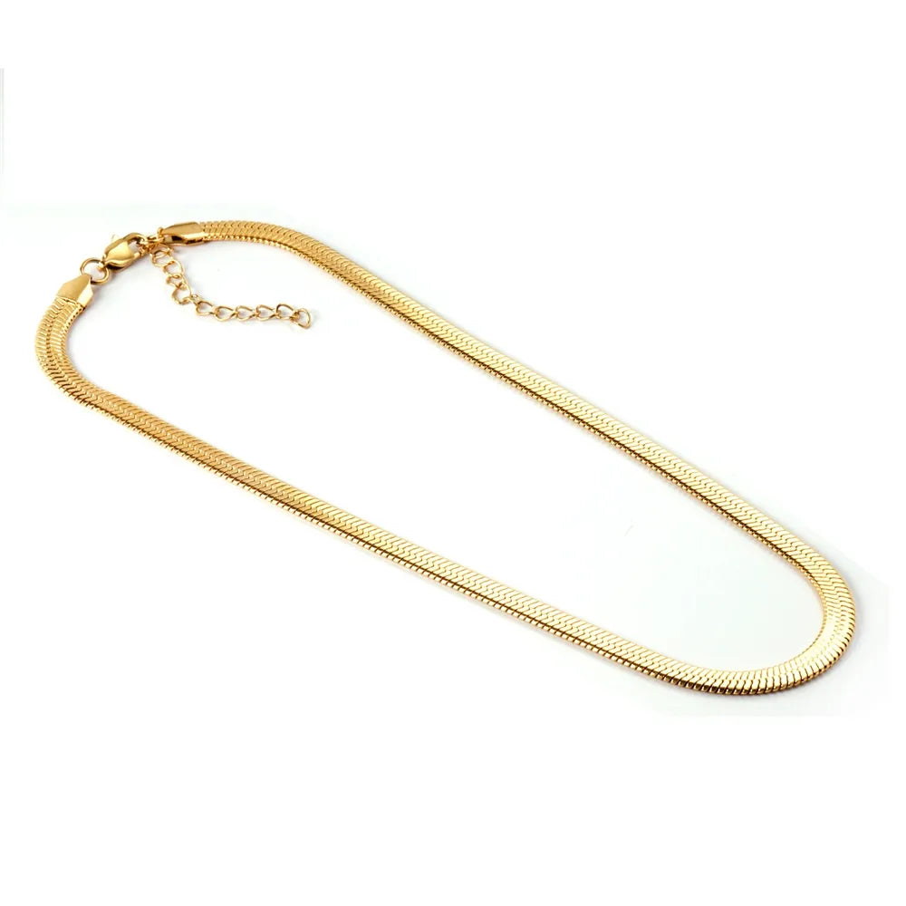 Anti Tarnish 18K Gold Plated Snake Chain