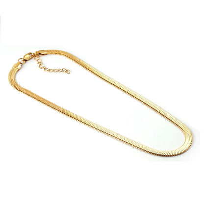 Anti Tarnish 18K Gold Plated Snake Chain