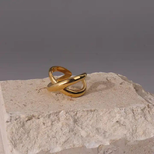 Golden Metallic Anti Tarnish Ring