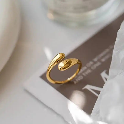 Golden Metallic Anti Tarnish Ring