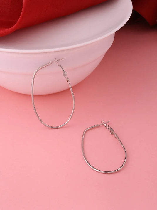 pack of 2 contemporary hoop earrings