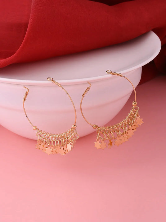 gold plated hoop earrings