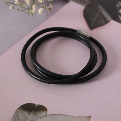 Men Black wraparound bracelet