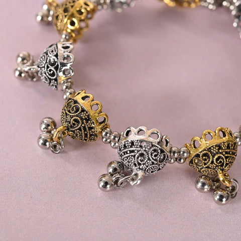 Golden jhumka bracelet