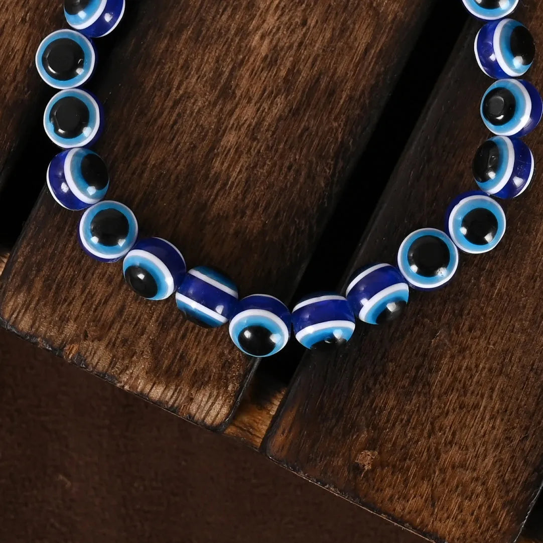 Black Evil Eye Adjustable Bracelet