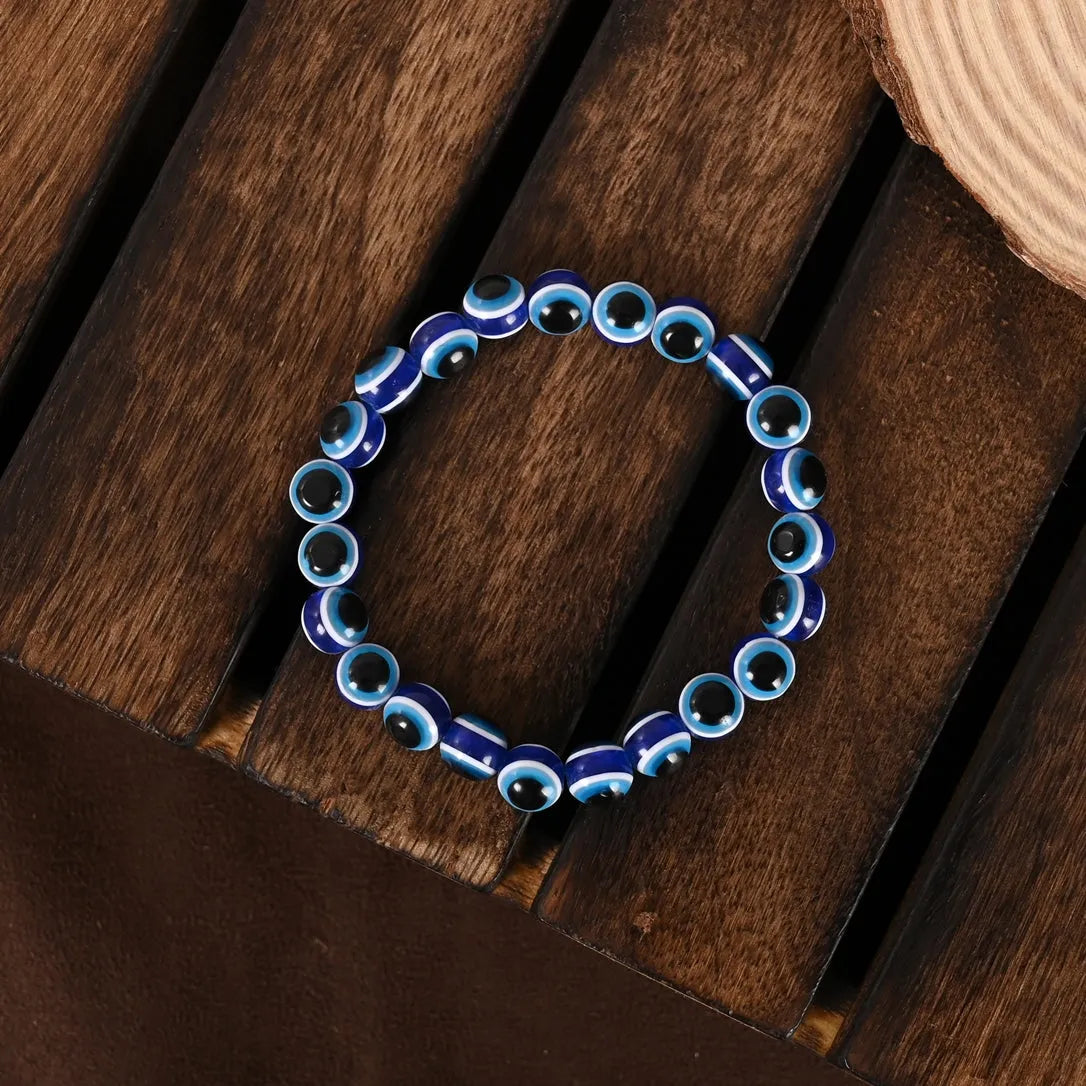 Black Evil Eye Adjustable Bracelet