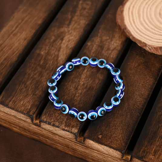 Black Evil Eye Adjustable Bracelet