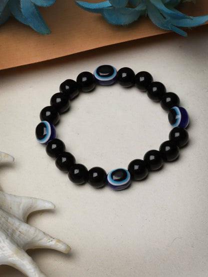 Unisex Black Evil Eye Adjustable Bracelet