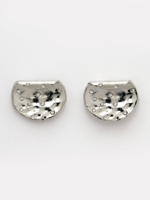 Women Silver-Plated Contemporary Studs Earrings