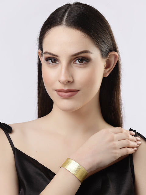 Gold-plated Western Cuff Bracelet